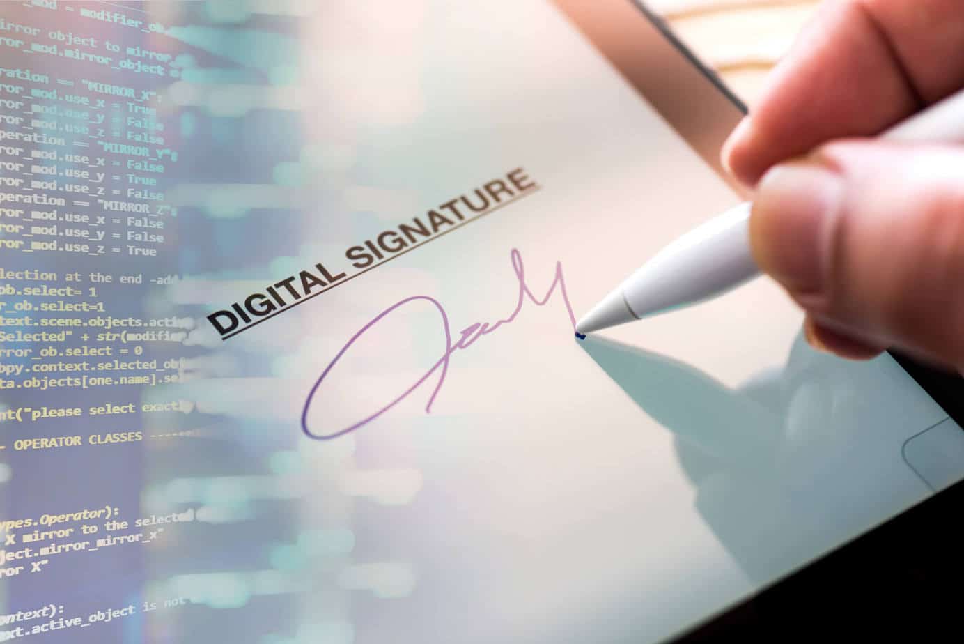 signed documents, digitally sign